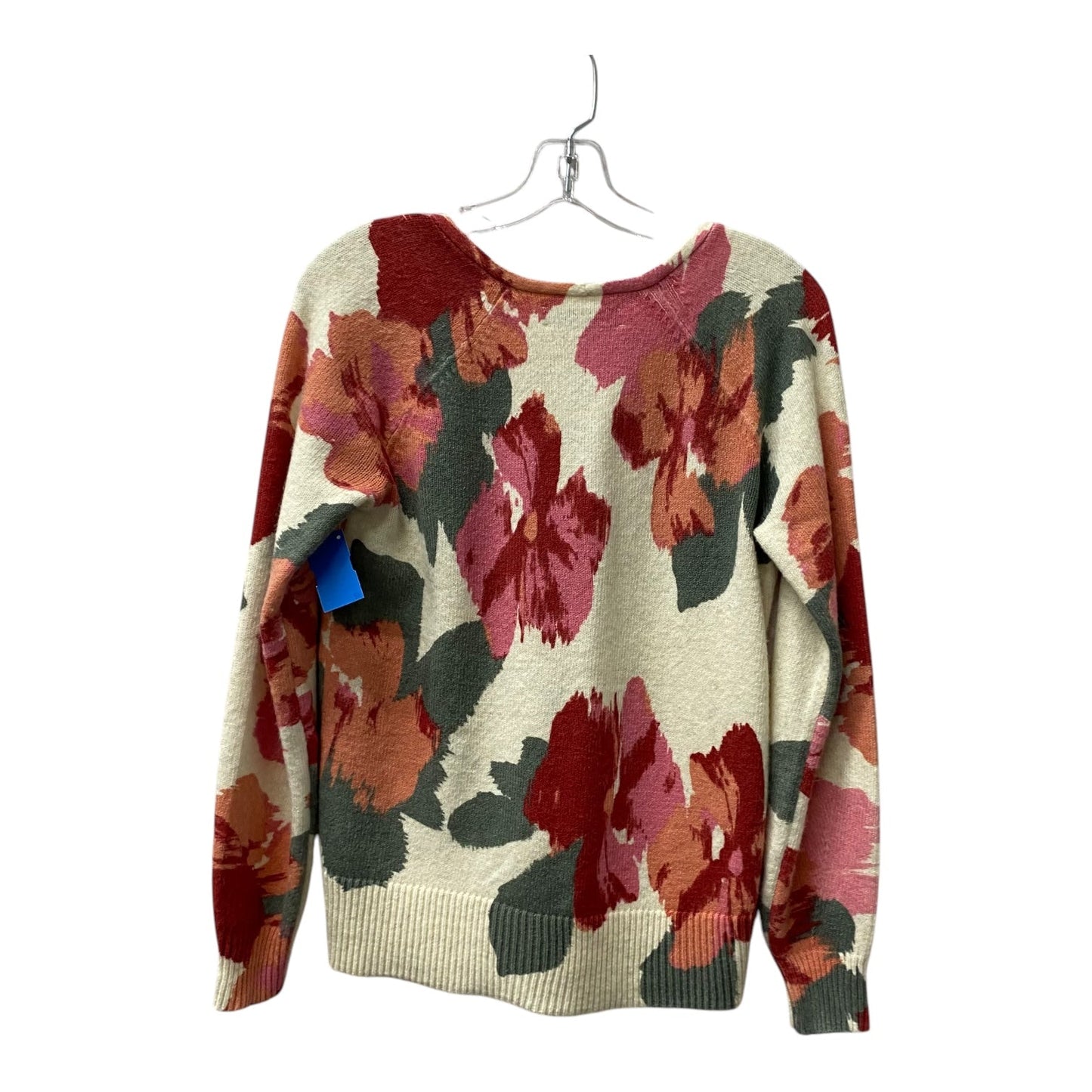 Sweater By Loft In Cream & Pink, Size:Xsp