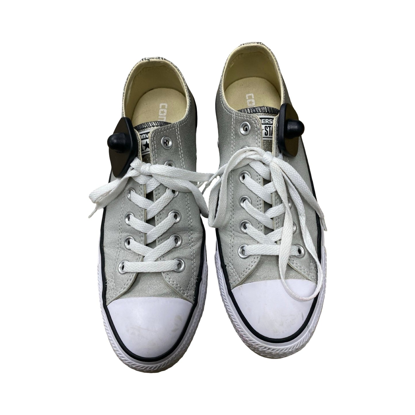 Shoes Sneakers By Converse In Silver, Size:8