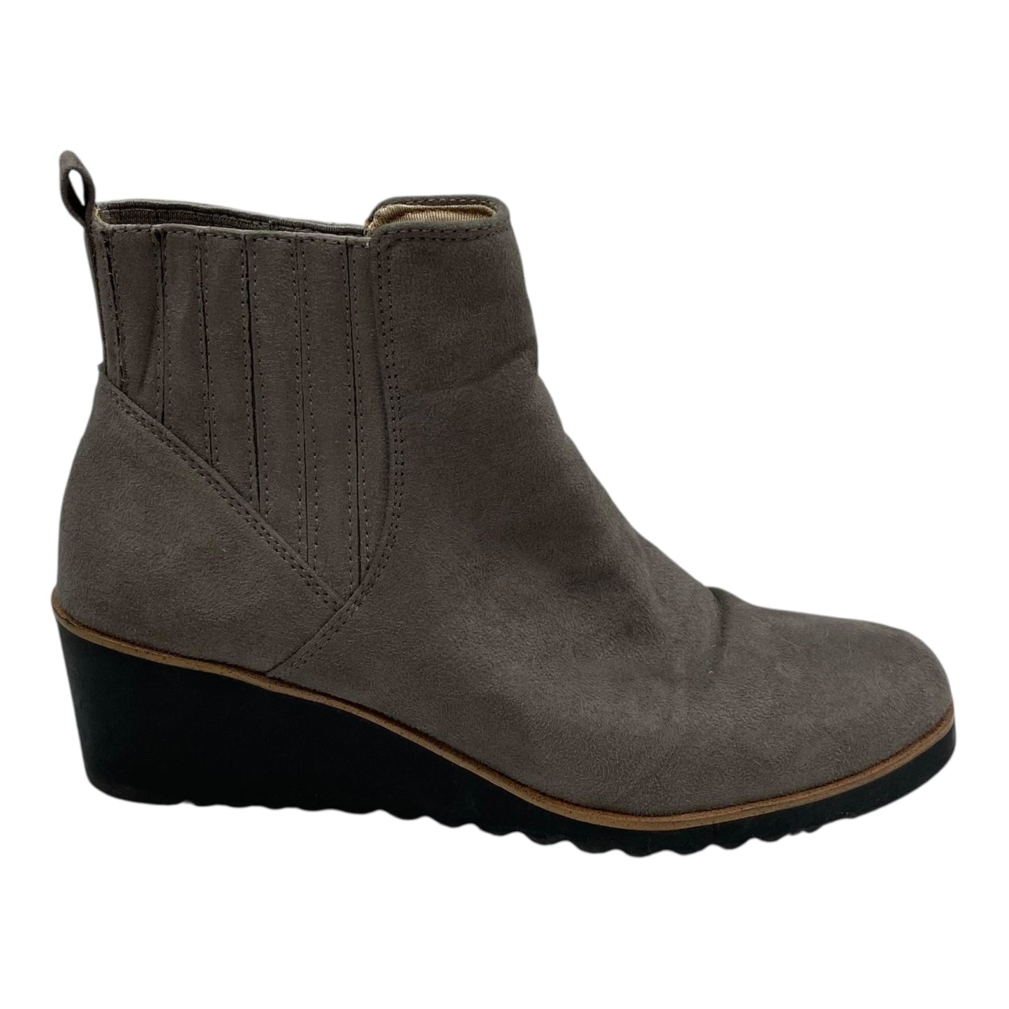 Boots Ankle Heels By Life Stride In Taupe, Size:8.5