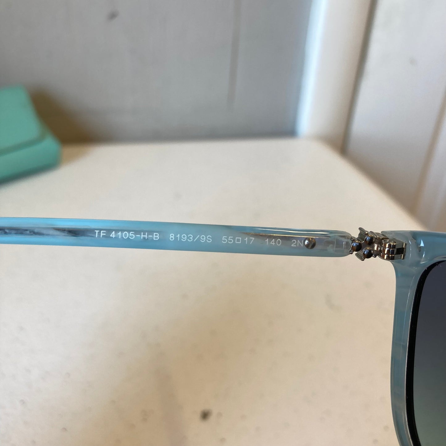 Sunglasses Luxury Designer By Tiffany And Company In Black & Blue