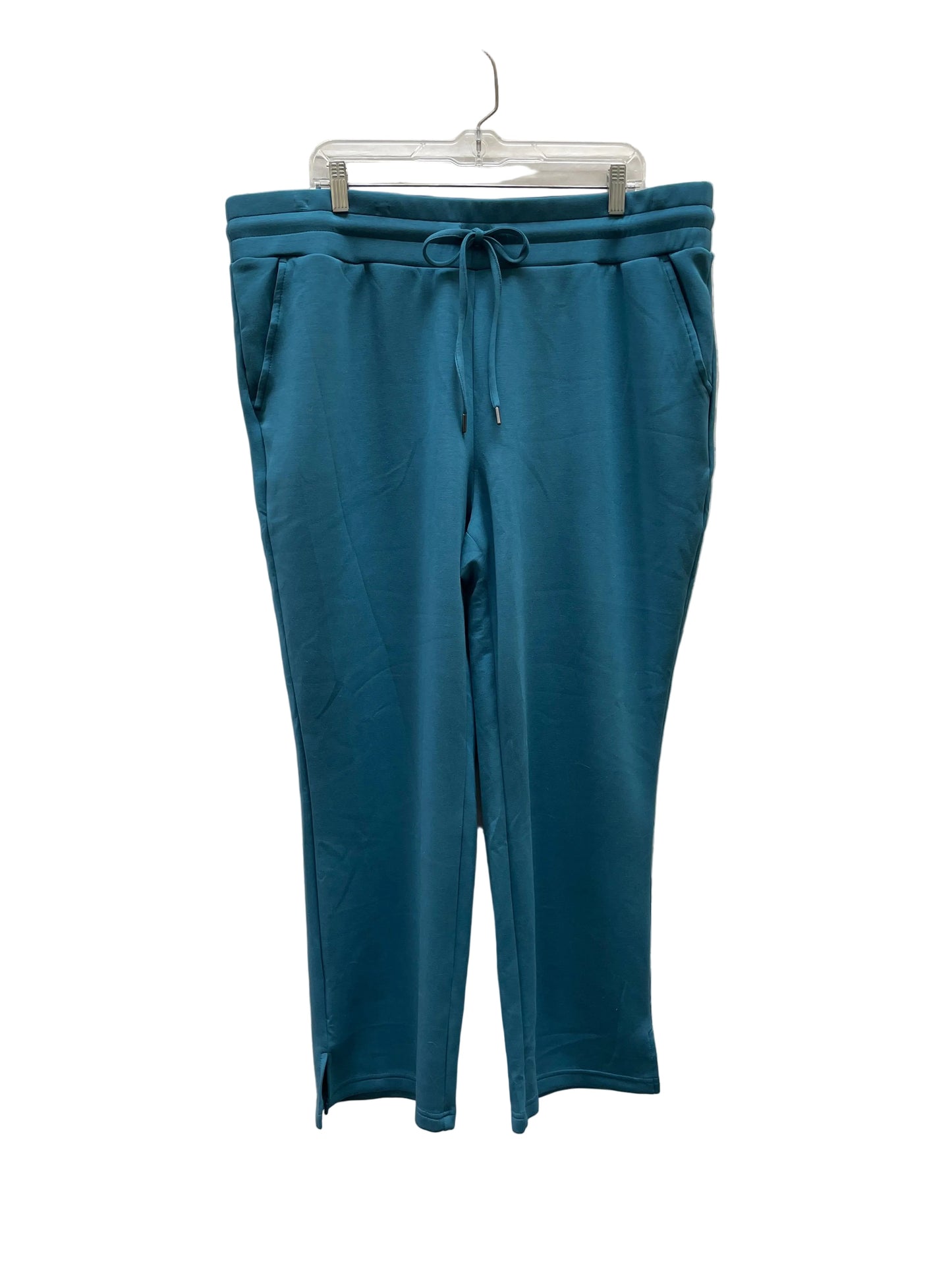 Pants Lounge By Belle By Kim Gravel In Teal, Size:1X
