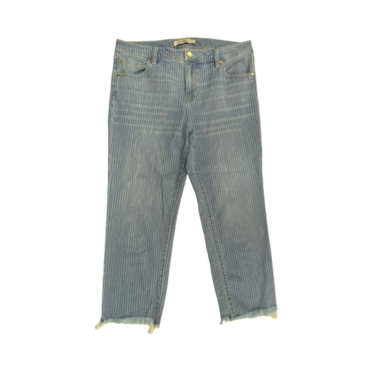 Jeans Straight By Liverpool In Blue, Size:12