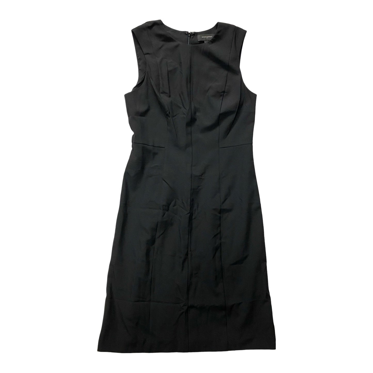 Dress Casual Midi By Banana Republic In Black, Size:6