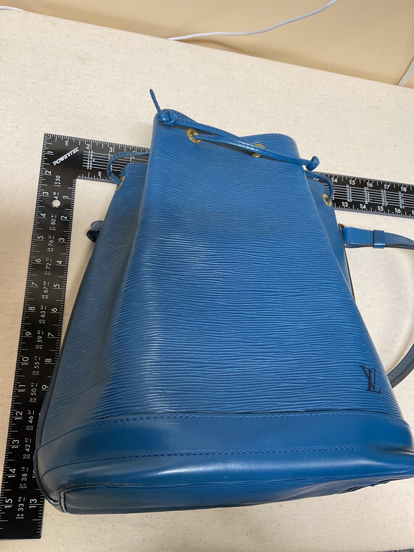 Handbag Luxury Designer By Louis Vuitton In Blue, Size:Large