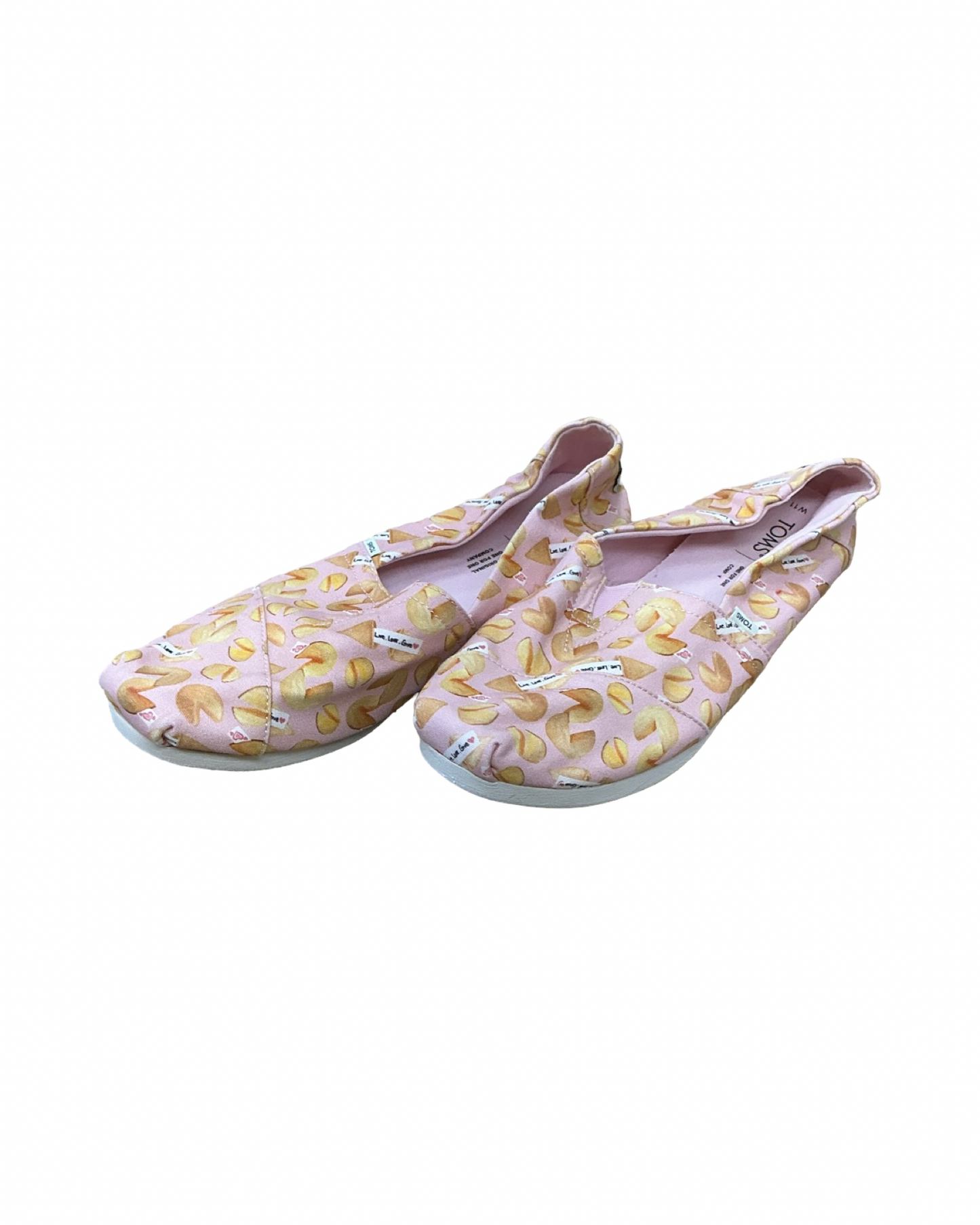 Shoes Flats By Toms In Pink, Size:11