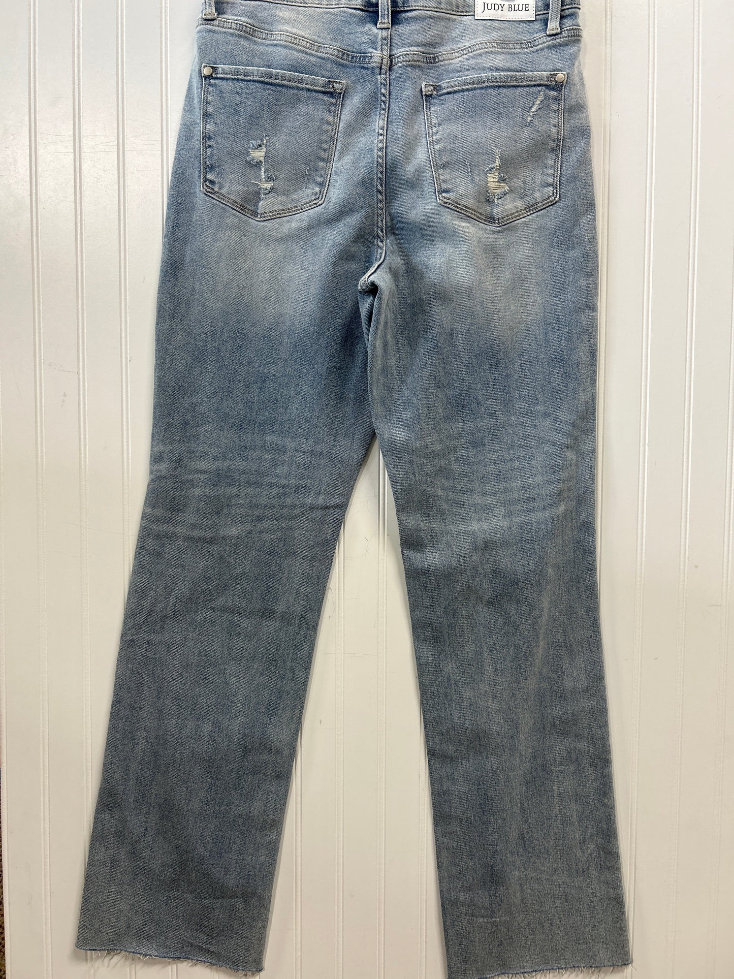 Jeans Straight By Judy Blue In Blue Denim, Size:12