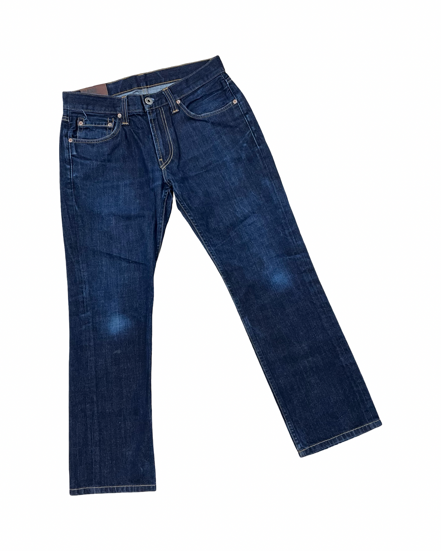 Jeans Straight By J Brand In Blue Denim, Size:10