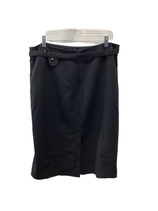 Skirt Midi By Rafaella In Black, Size:12