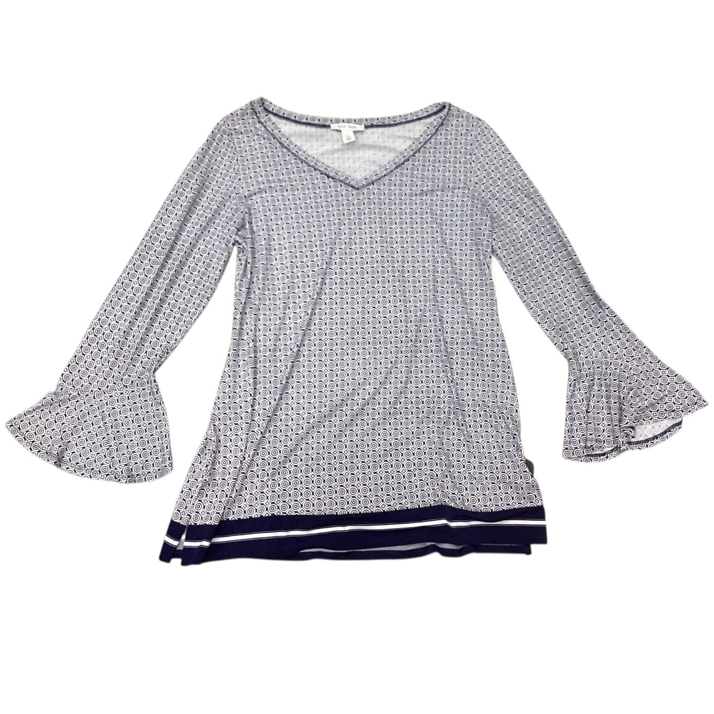 Top Ls By White House Black Market In Blue, Size:1X