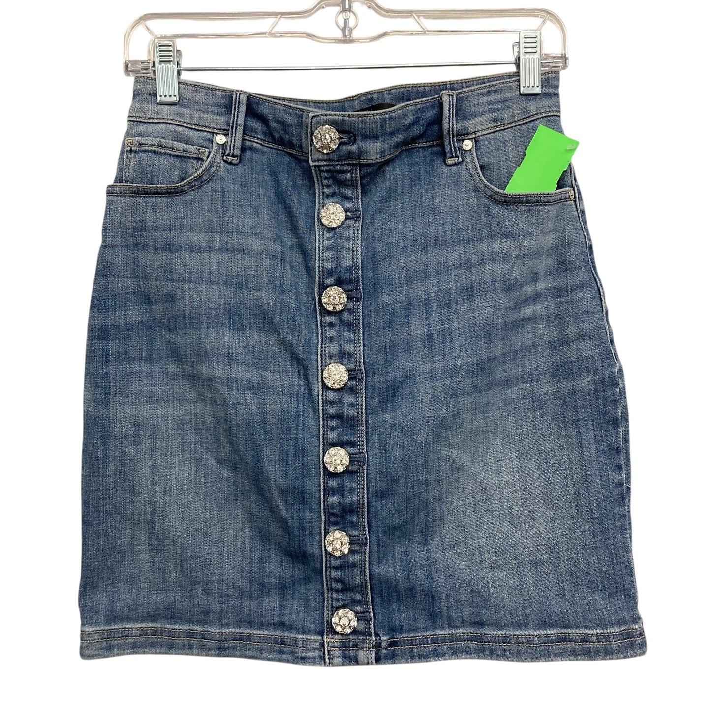 Skirt Mini & Short By White House Black Market In Blue Denim, Size:2