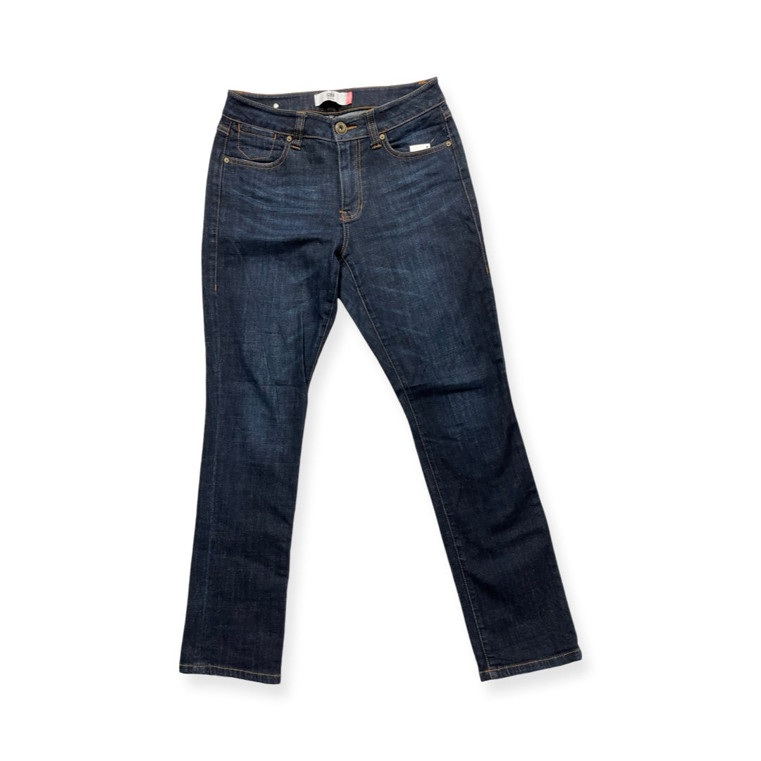 Jeans Straight By Cabi In Blue Denim, Size:4