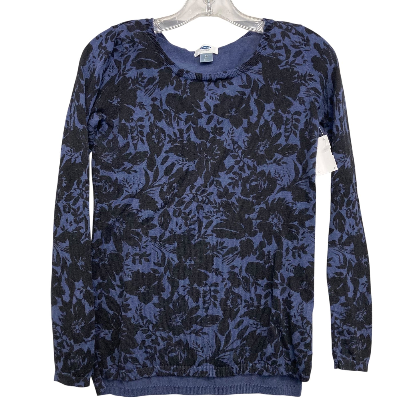 Top Ls By Old Navy In Black & Blue, Size:Xs