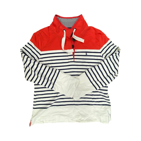 Sweatshirt Collar By Joules In Striped Pattern, Size:12