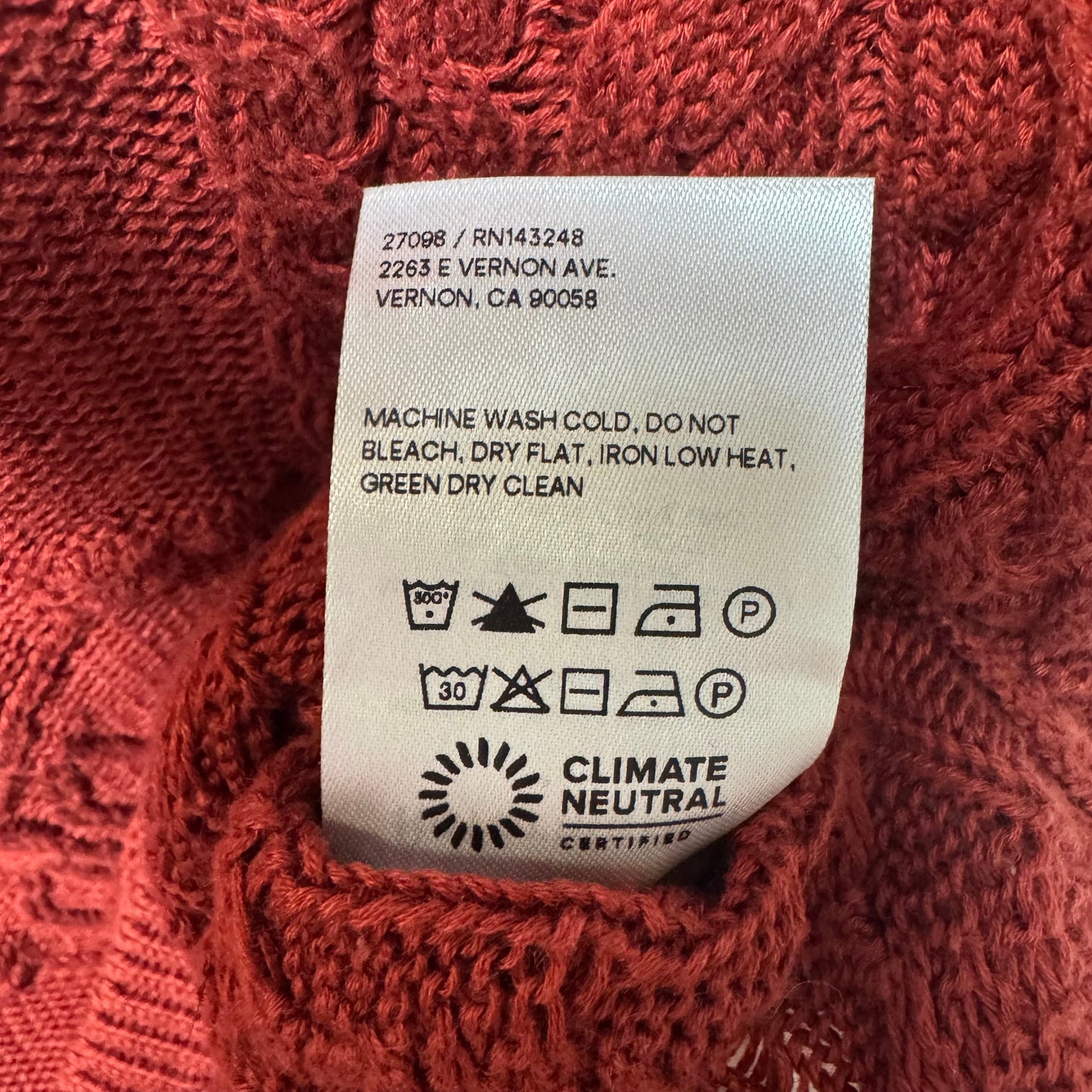 Janina Novelty Sweater Tank By Reformation In Red, Size: M