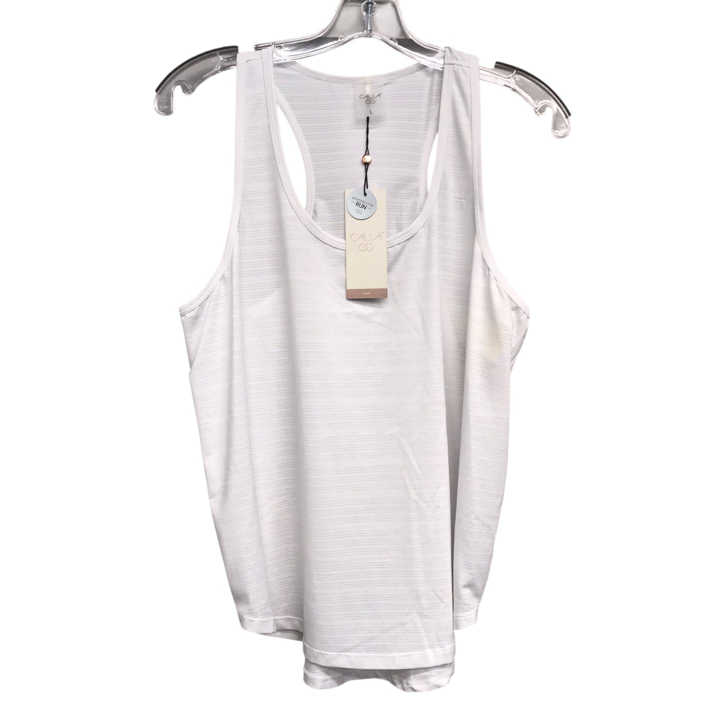 Athletic Tank Top By Calia In White, Size:L