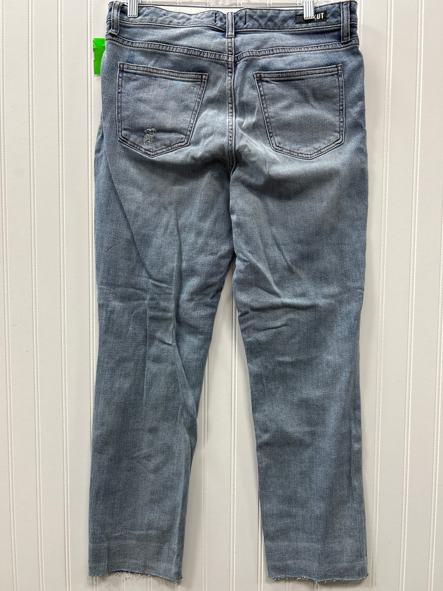 Jeans Straight By Kut In Blue Denim, Size:10