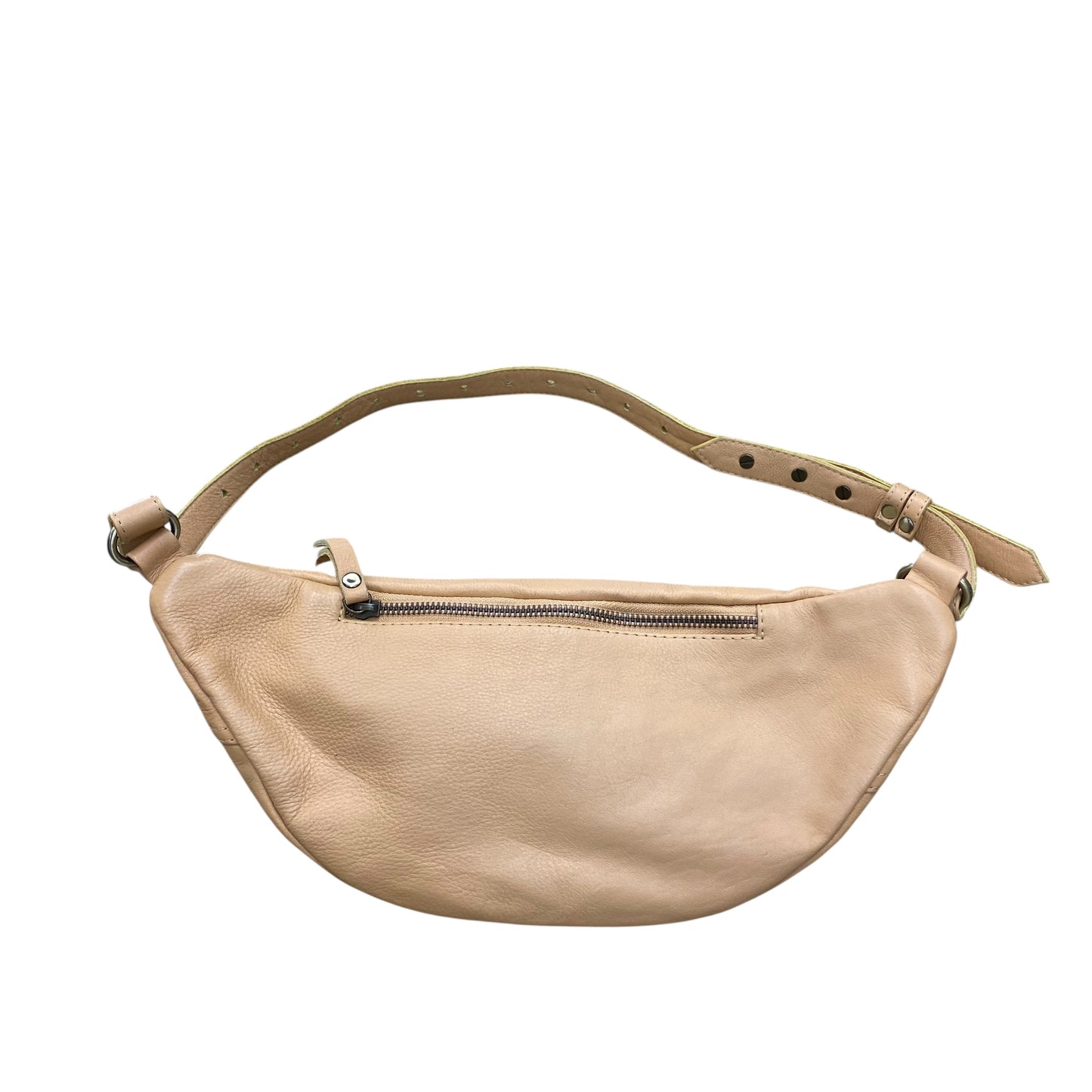 Belt Bag Leather By Cmb In Brown, Size:Large