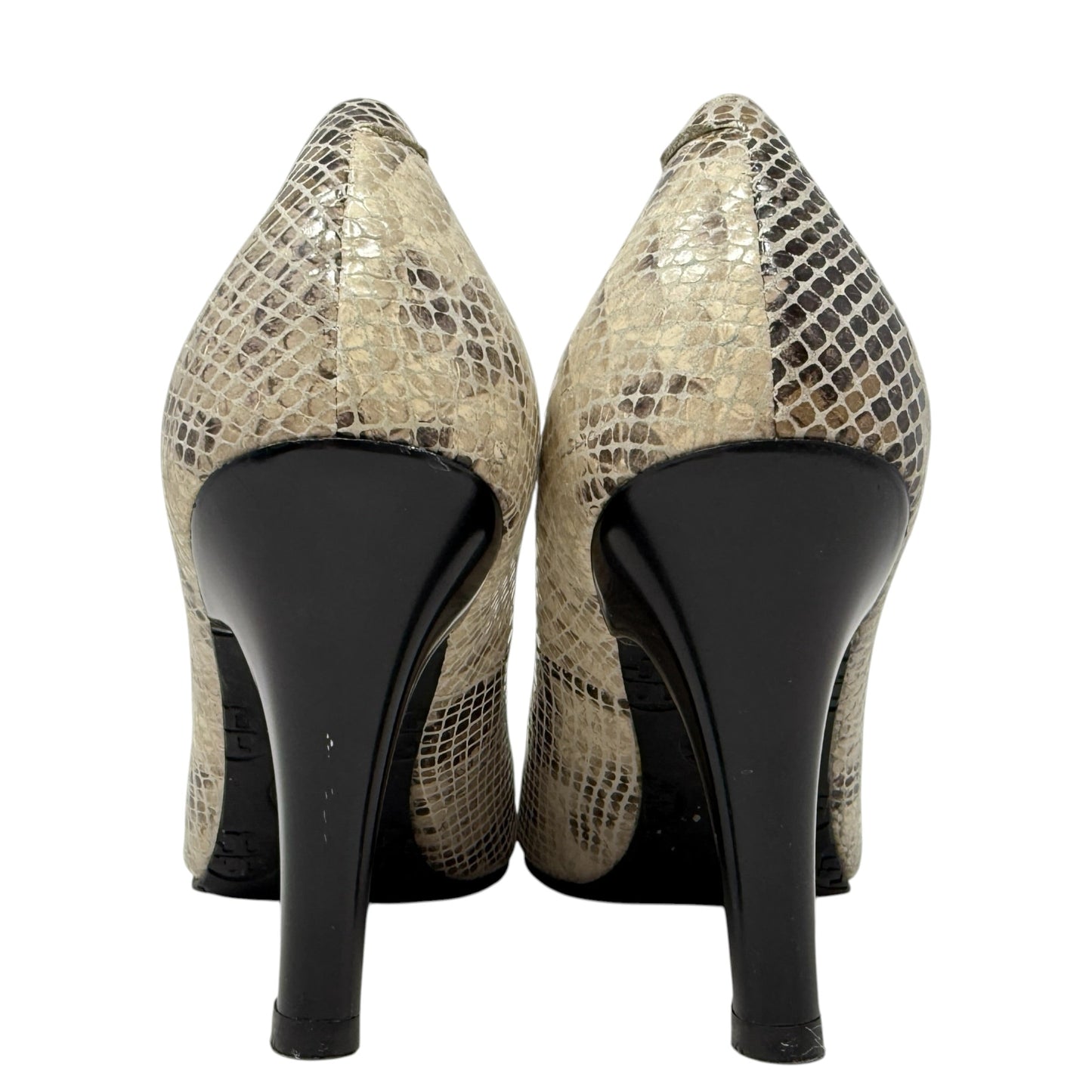 Snakeskin Pumps Designer By Tory Burch In Animal Print, Size: 7.5