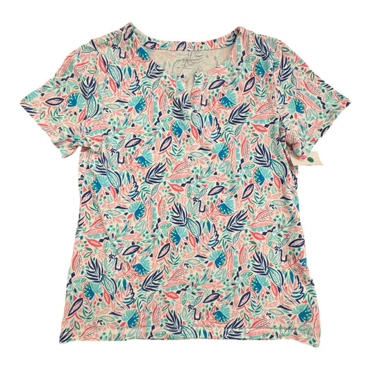 Top Ss By Talbots In Floral Print, Size:Mp