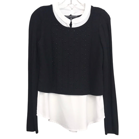 Top Ls By White House Black Market In Black & White, Size:Xs