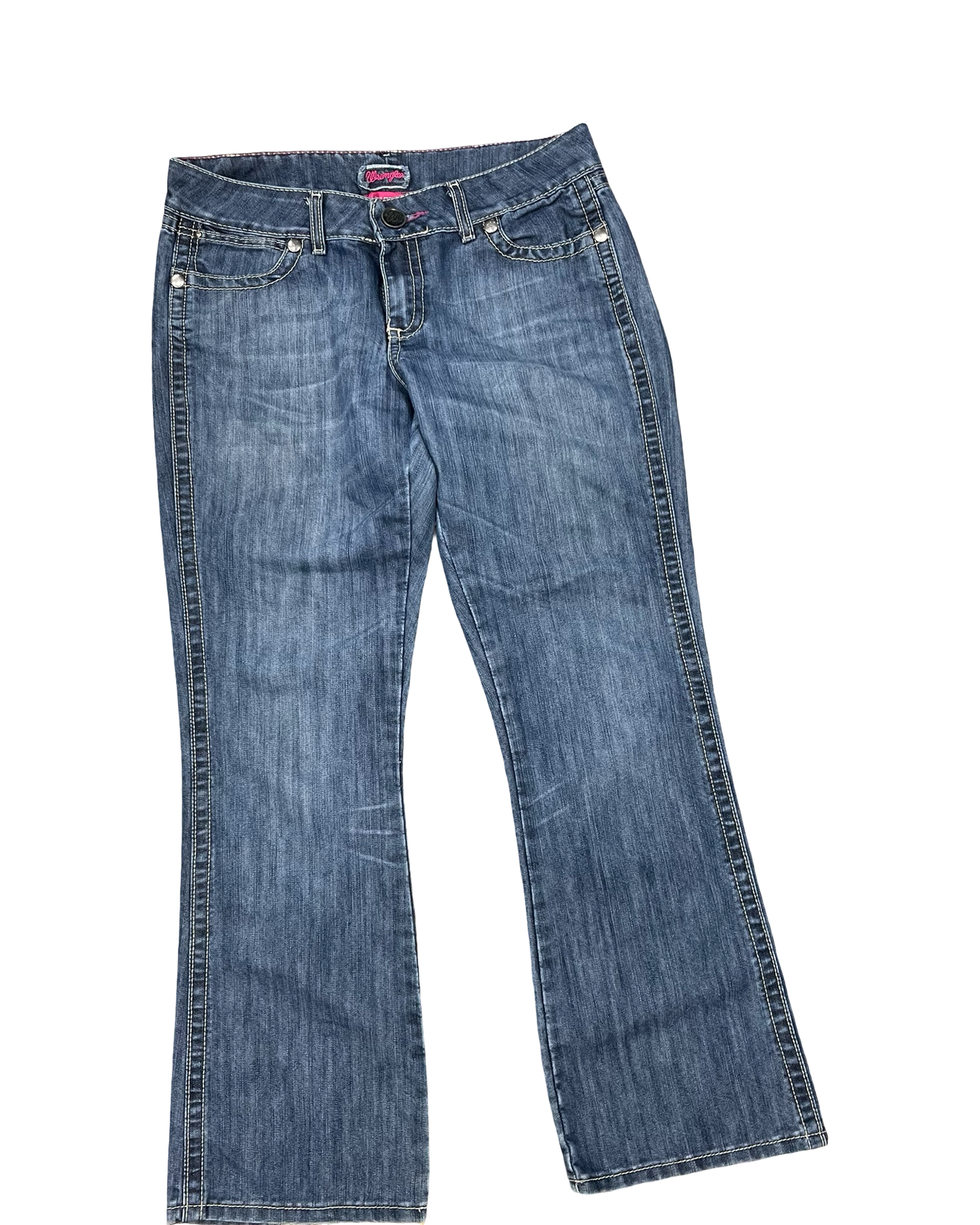 Jeans Boot Cut By Wrangler In Blue Denim, Size:10