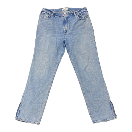 Jeans Straight By Abercrombie And Fitch In Blue, Size:16