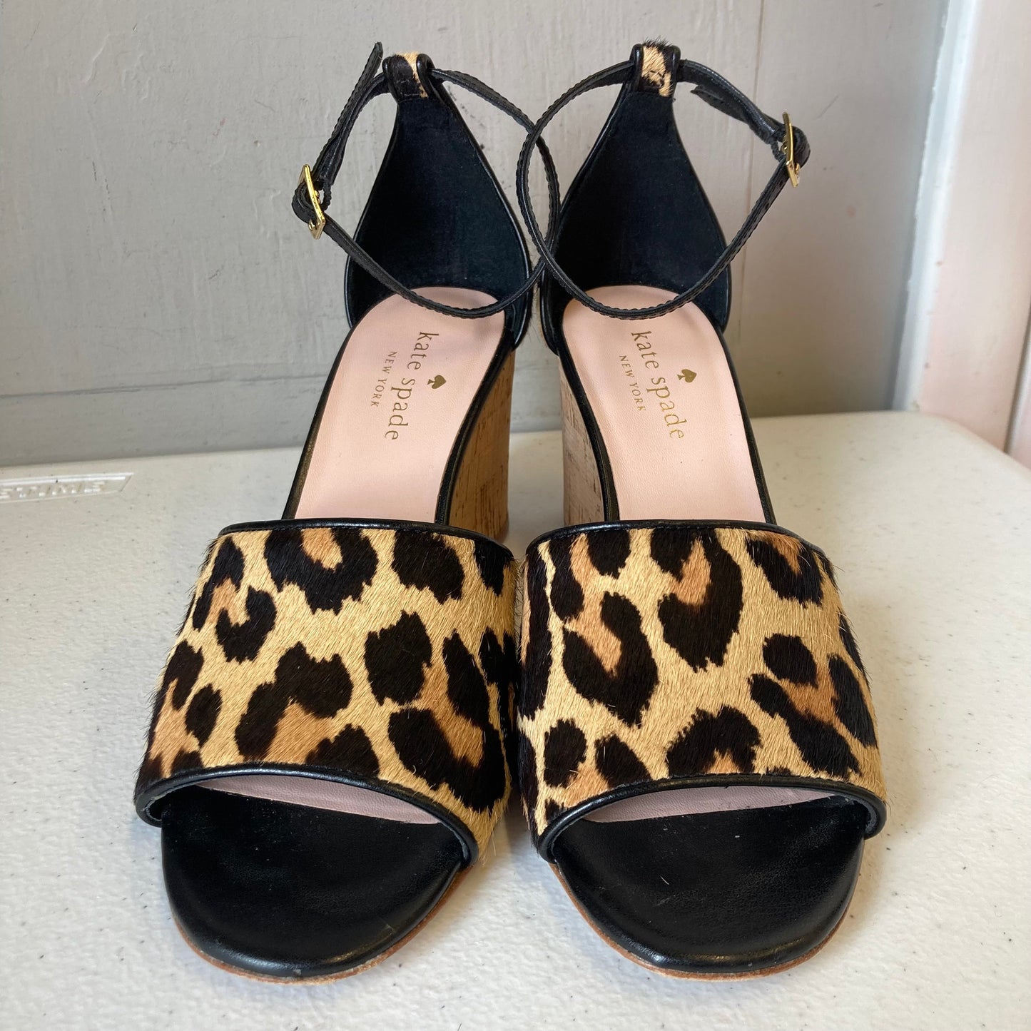 Sandals Designer By Kate Spade In Animal Print, Size:5.5