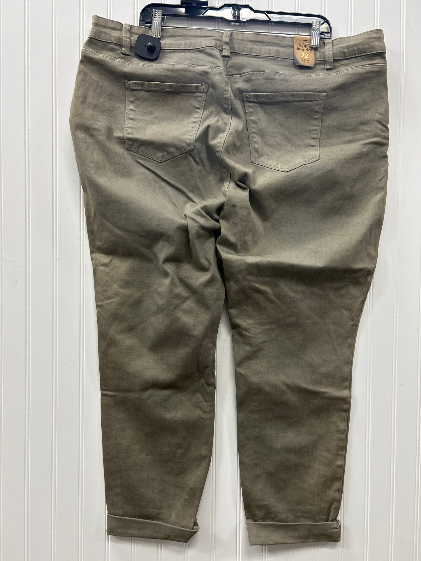 Jeans Skinny By Hippie Laundry In Taupe, Size:22 NWT