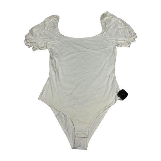 Bodysuit By Pink Lily In White, Size:L