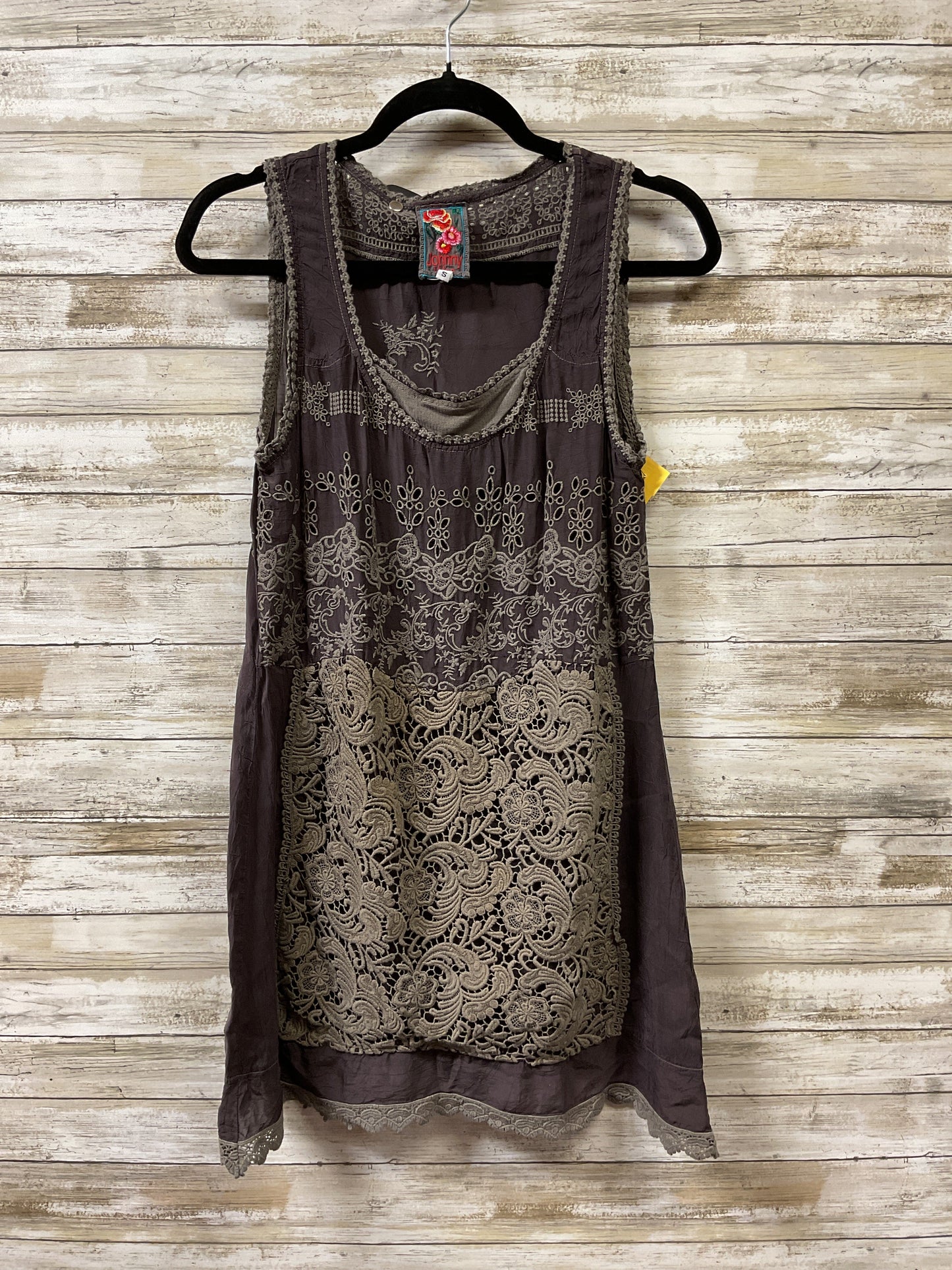 Tunic sleeveless By Johnny Was In Grey, Size:S