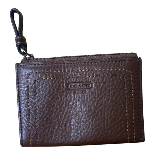 COIN PURSE DESIGNER by COACH In BROWN, Size: SMALL