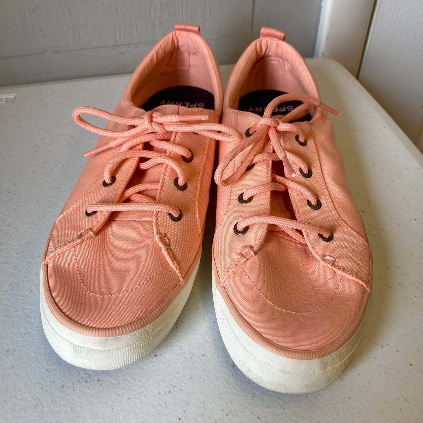 Shoes Sneakers By Sperry In Peach, Size:9