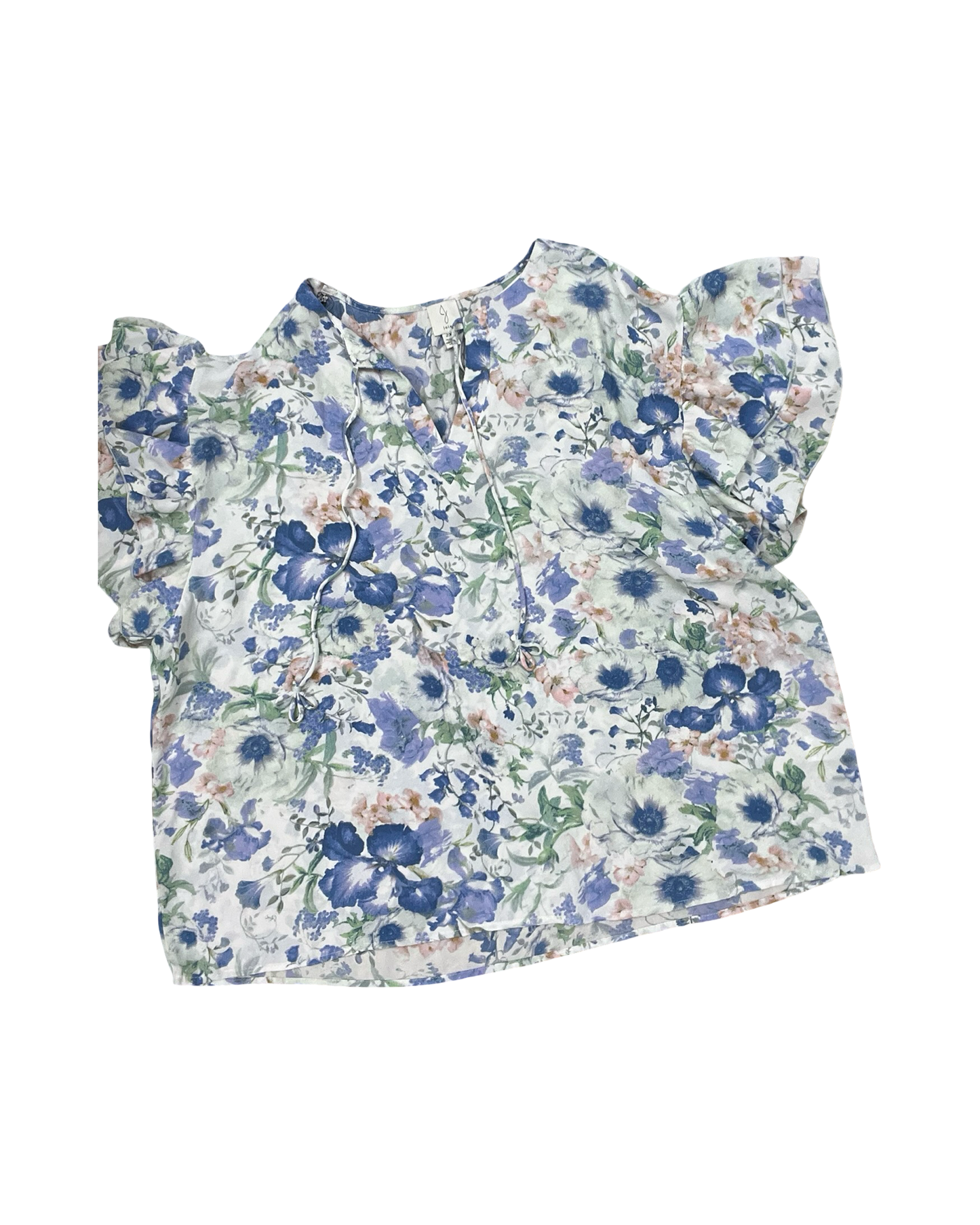 Top Ss By Joie In Blue & White, Size:2X