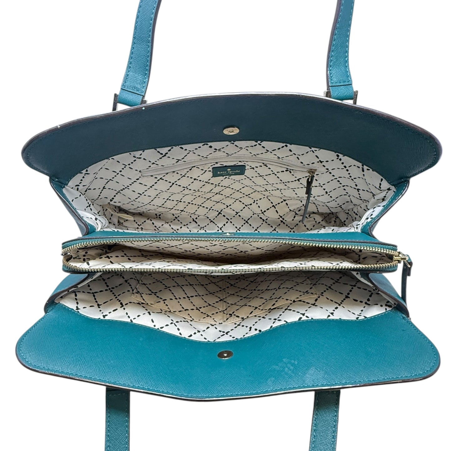 Newbury Lane Miles Leather Tote Designer By Kate Spade In Deep Emerald , Size: Medium