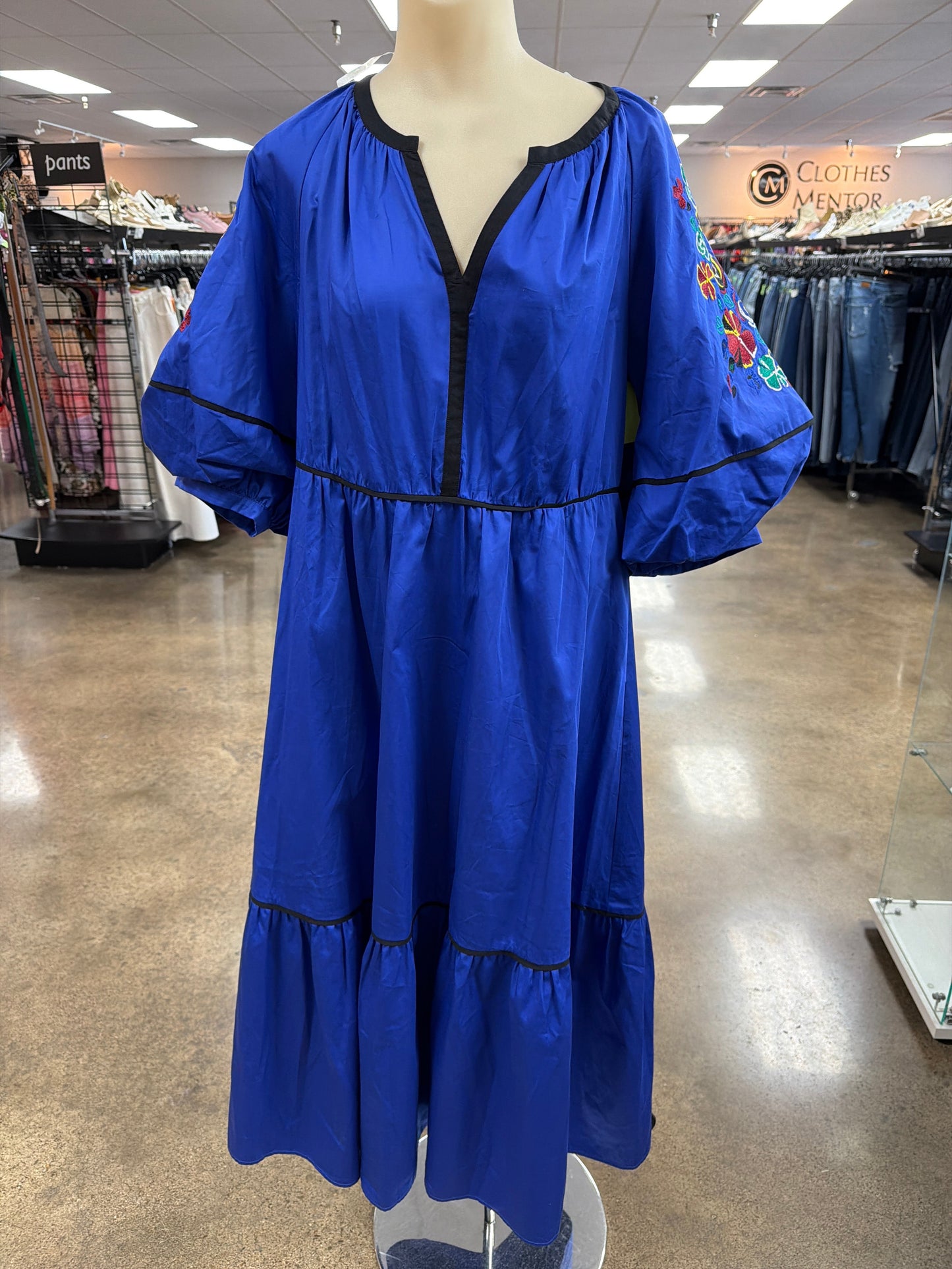 Dress Casual Maxi By Tyler Boe In Blue, Size:L