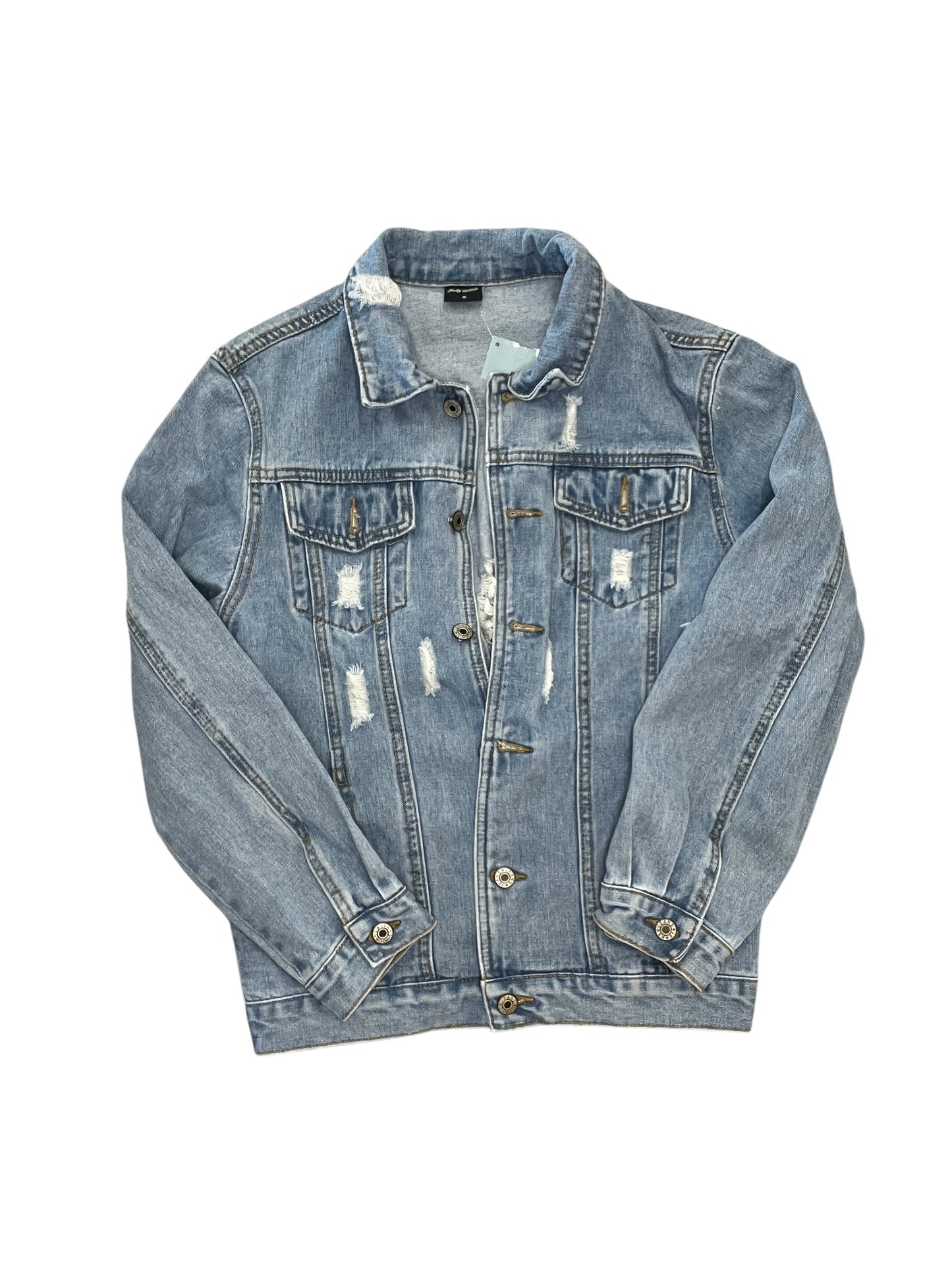 Jacket Denim By Clothes Mentor In Blue Denim, Size:S