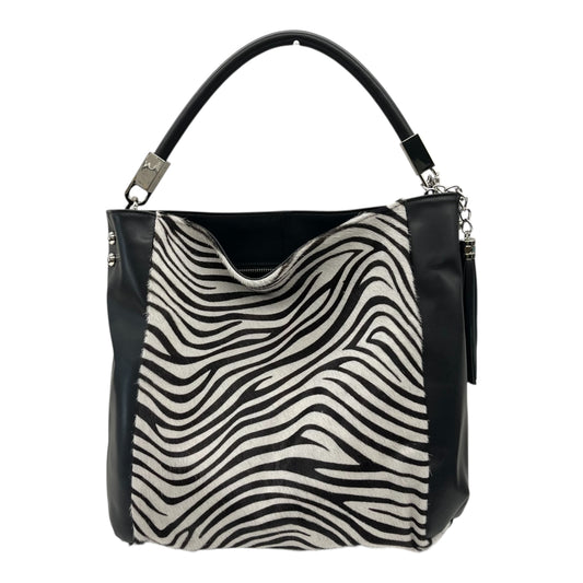 Handbag Leather By Cmc In Zebra Print, Size:Medium