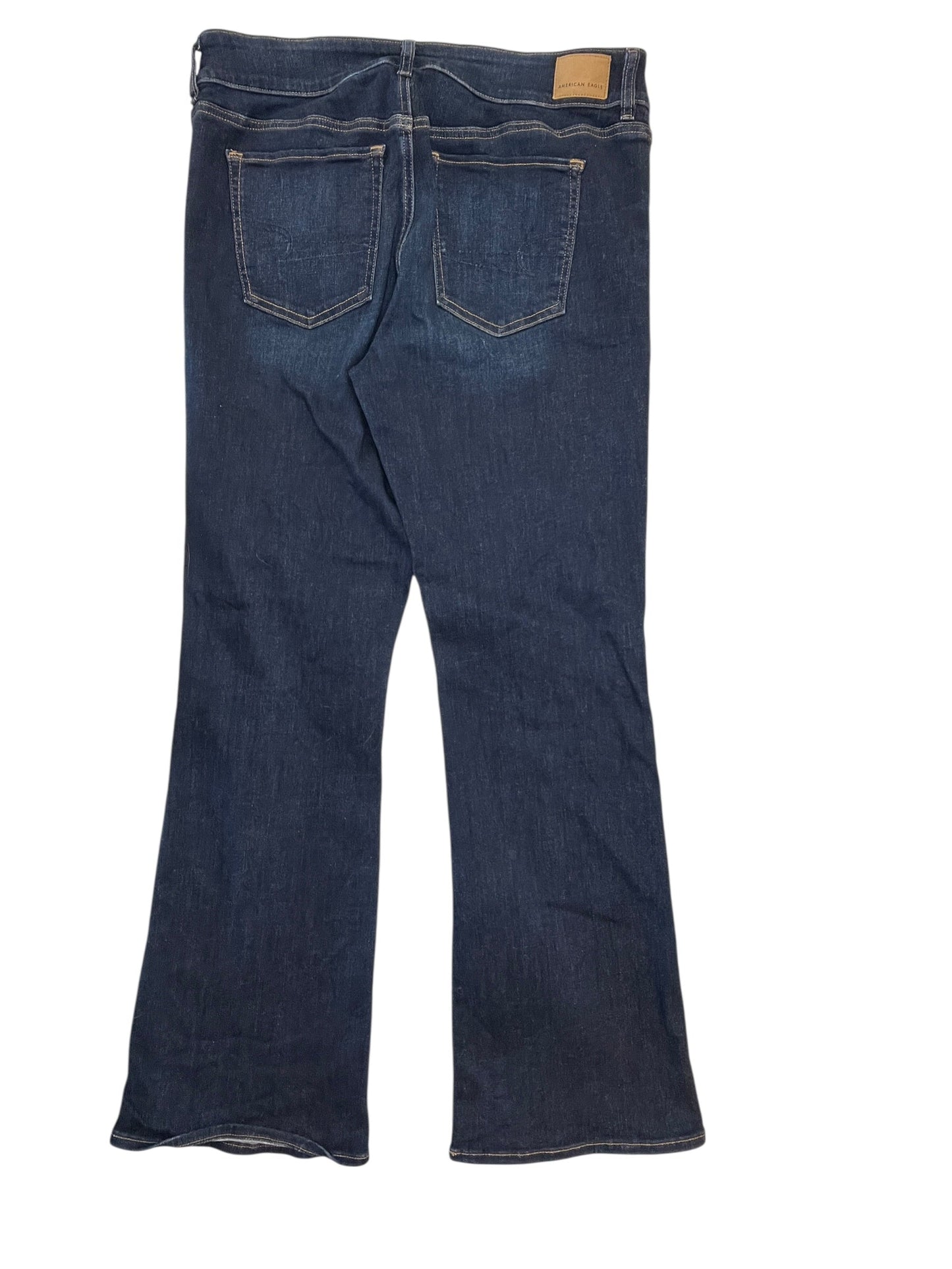 Jeans Boot Cut By American Eagle In Blue Denim, Size:14
