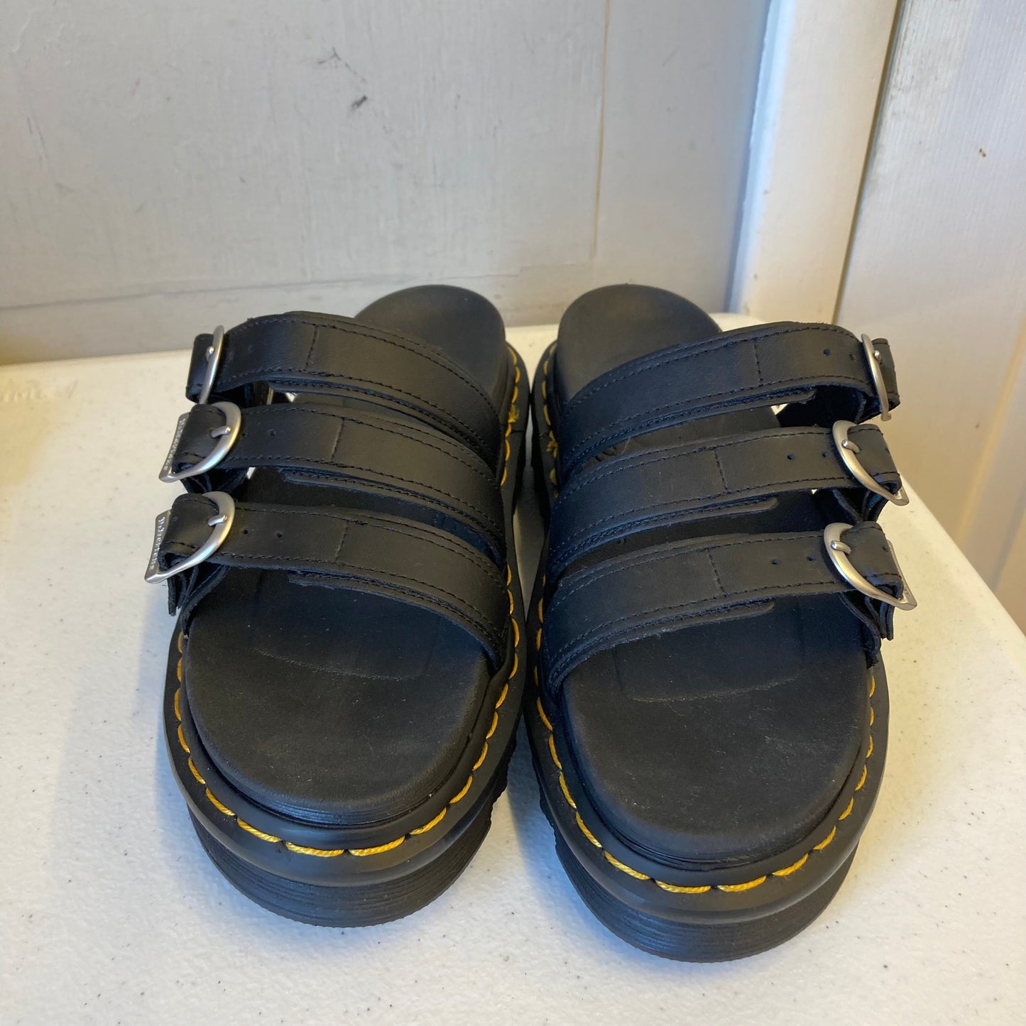 Sandals Flats By Dr Martens In Black, Size:7