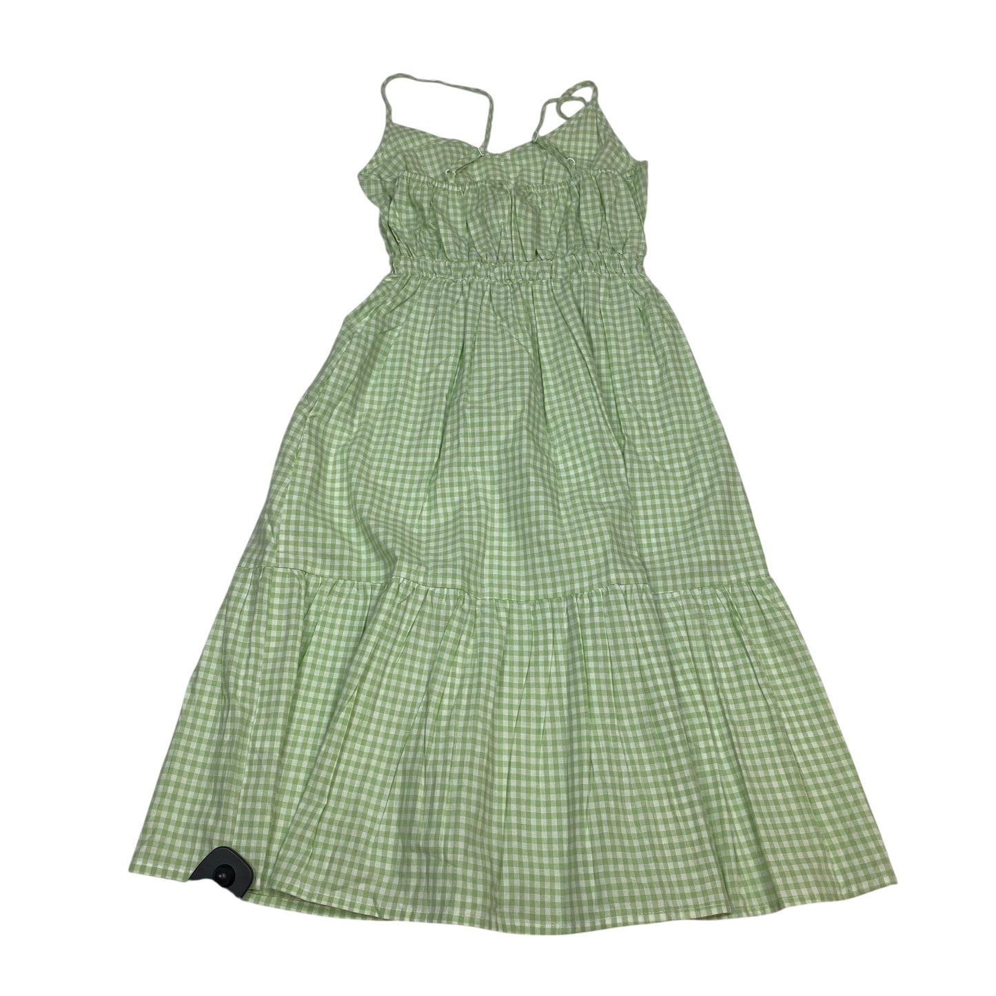 Dress Casual Short By Lascana In Green & White, Size:Xs