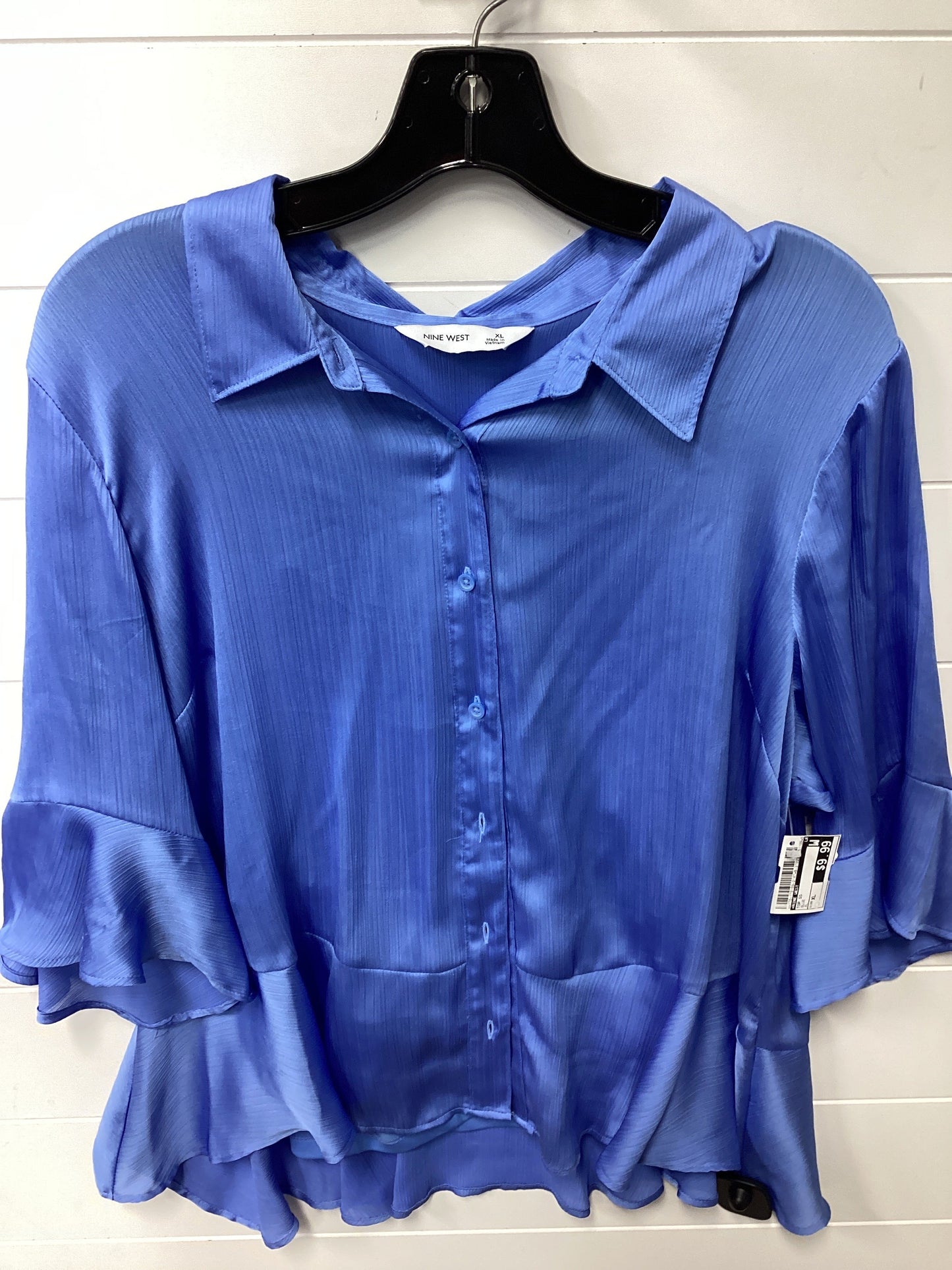 Top Ss By Nine West In Blue, Size:Xl