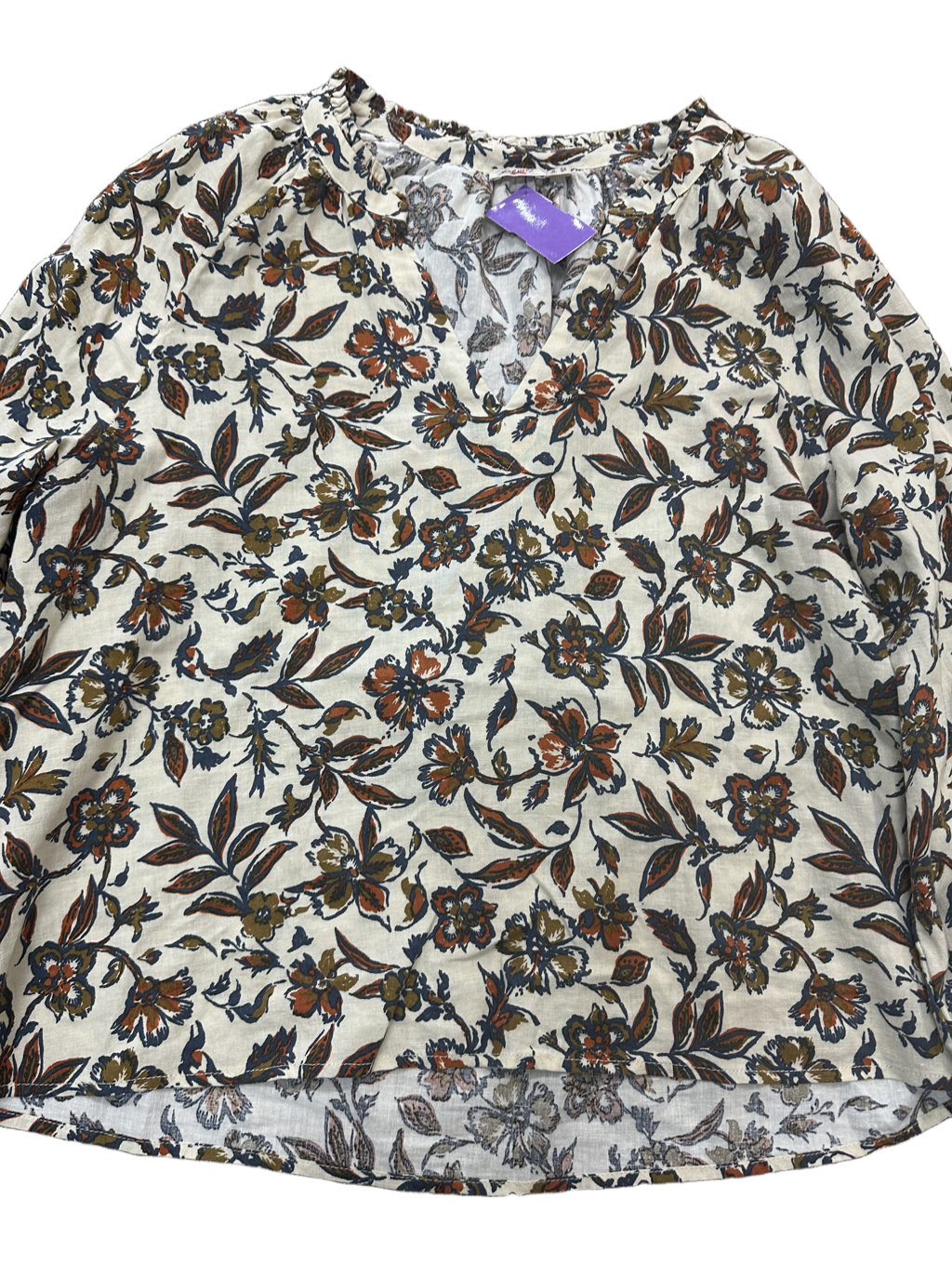 Blouse Long Sleeve By Faherty  Size: Xs