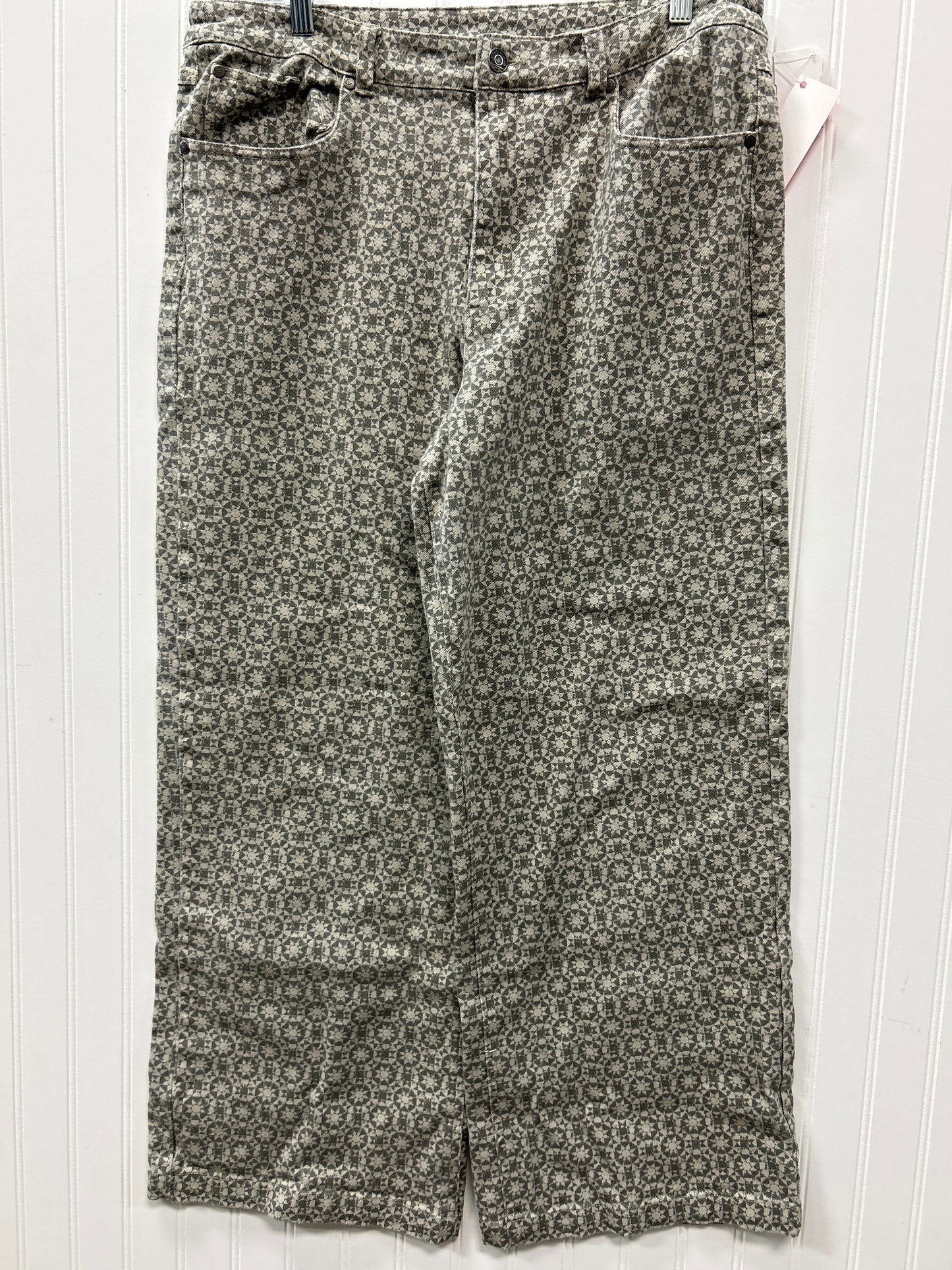 Jeans Wide Leg By Cmc In Grey Denim, Size:12