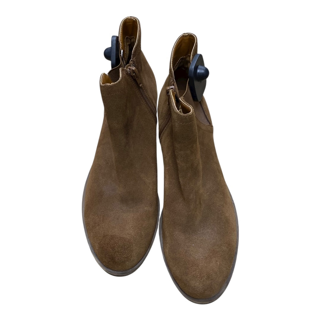 Boots Ankle Heels By Kensie In Brown, Size:10