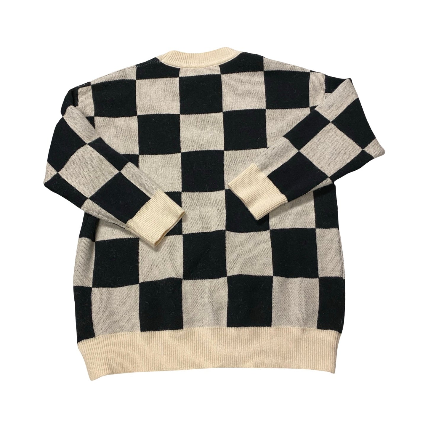Sweater By Miou Muse In Black & White, Size:M