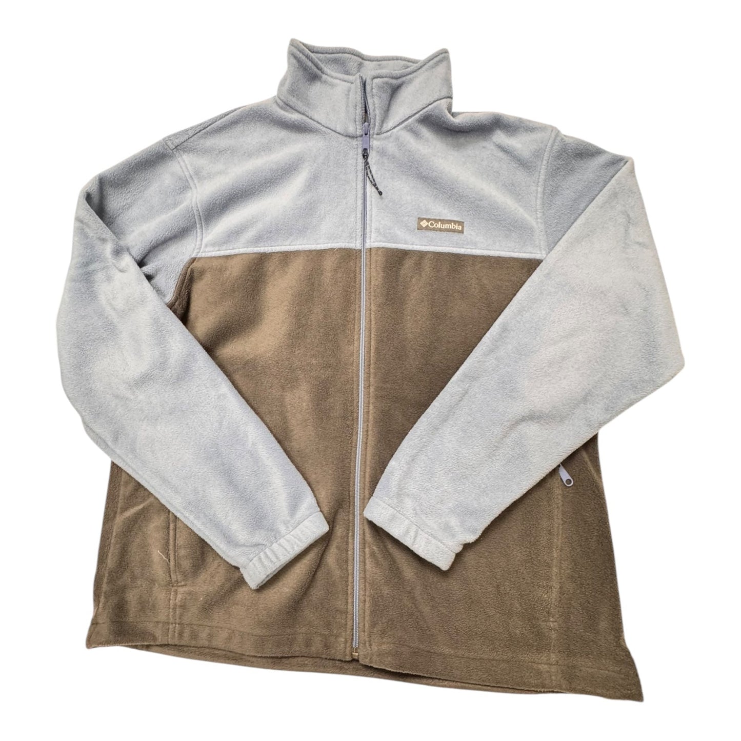 Jacket Fleece By Columbia In Blue & Grey, Size:Xl