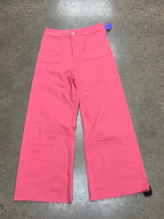 Jeans Wide Leg By Clothes Mentor In Red, Size:8