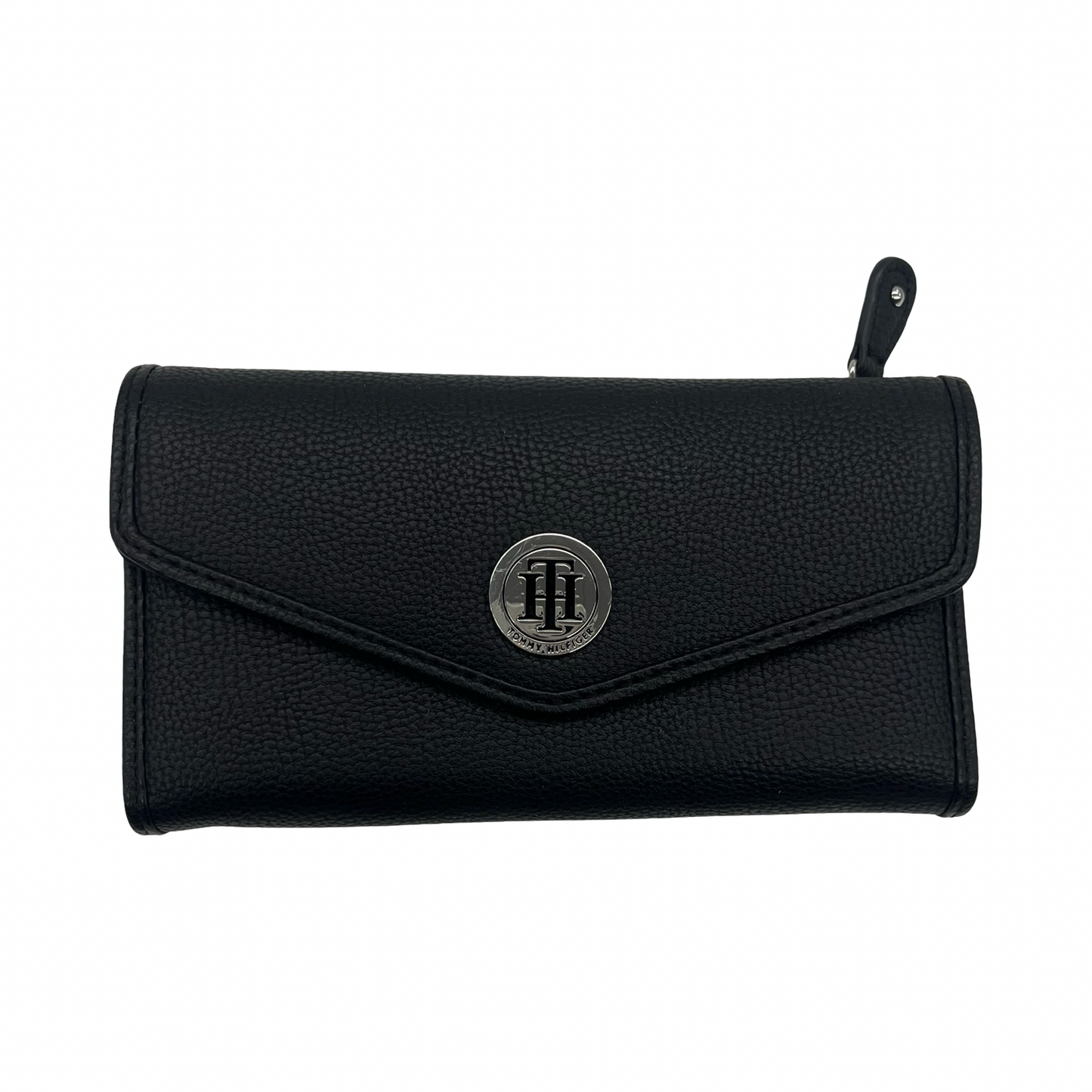Wallet By Tommy Hilfiger In Black, Size:Large