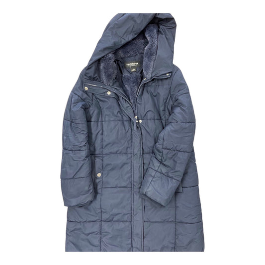 Coat Puffer & Quilted By Liz Claiborne In Navy, Size:S