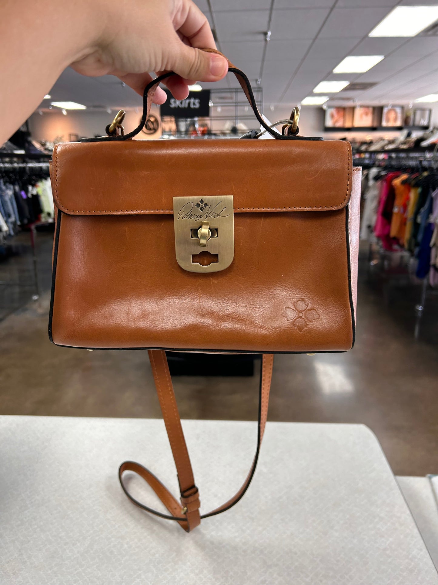 Crossbody Designer By Patricia Nash In Brown, Size:Small